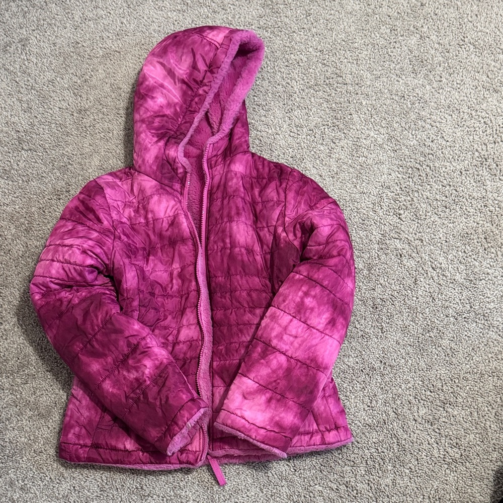 Kids Pink Hooded Jacket